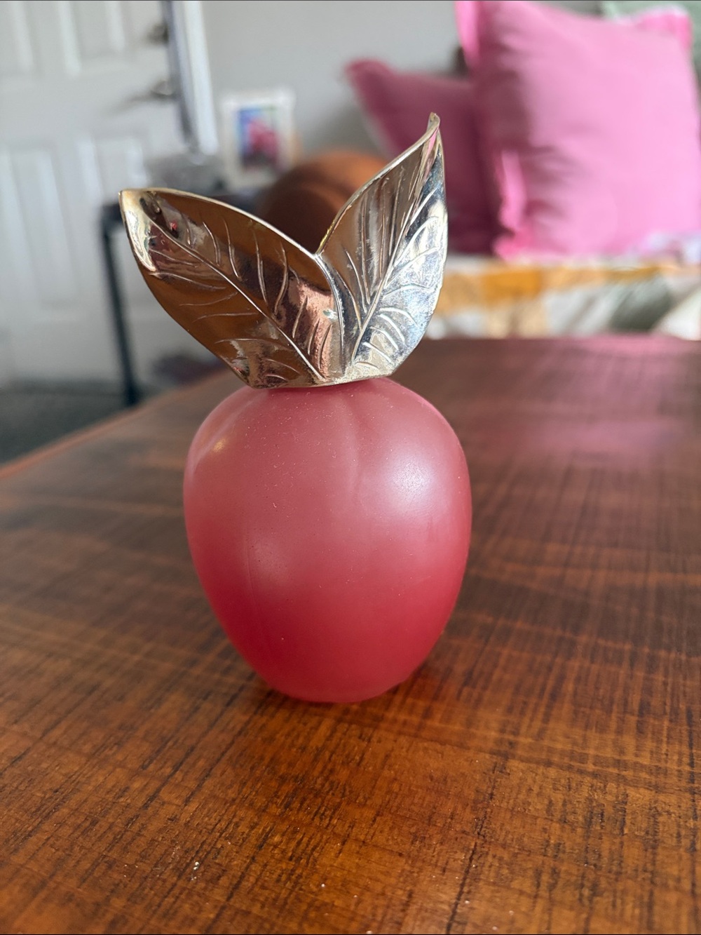 Avon Birds of Paradise Fruit Glass Bottle Empty Canister